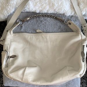 Furla Leather Bag with Silver Chains